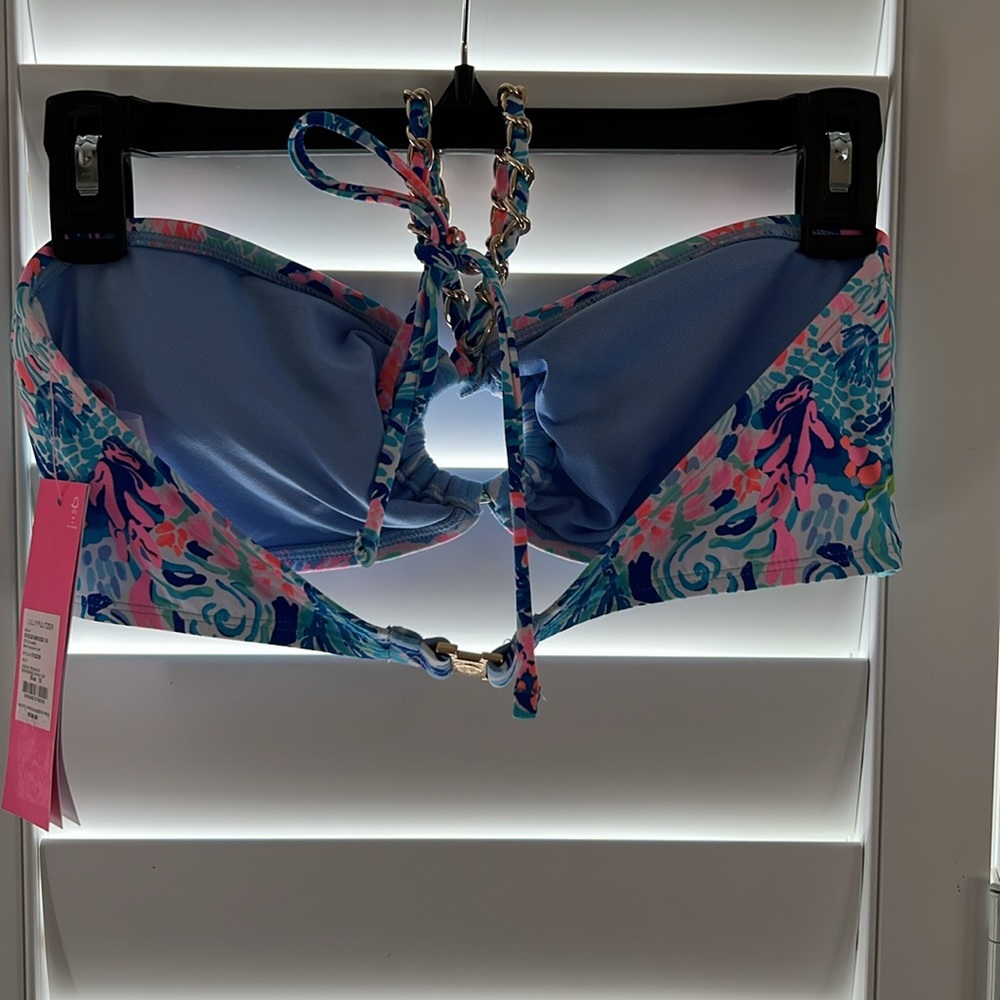 Lilly Pulitzer Rathia Bikini Top & Pico High Cut Bottom Swim in Hidden Treasure - Picture 4 of 11